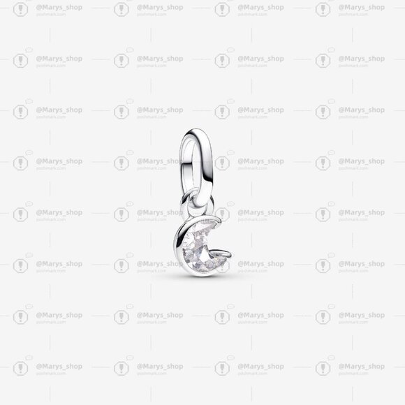 Pandora Pandora ME Sparkling Moon Mini Dangle Charm - Picture 1 of 6